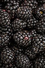 fresh summer berries, healthy food on table