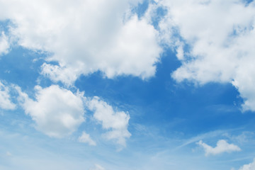 blue sky and soft clouds