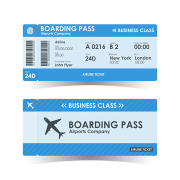 Boarding pass tickets blue design. vector illustration.