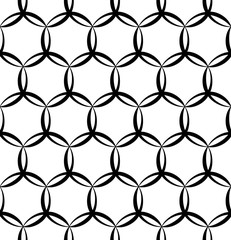 Fototapeta premium Vector modern seamless geometry pattern, black and white abstract geometric background, pillow print, monochrome retro texture, hipster fashion design