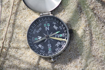 Ausrichtung mit Kompass