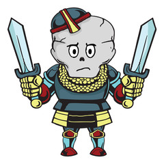 Illustration of a monster with swords