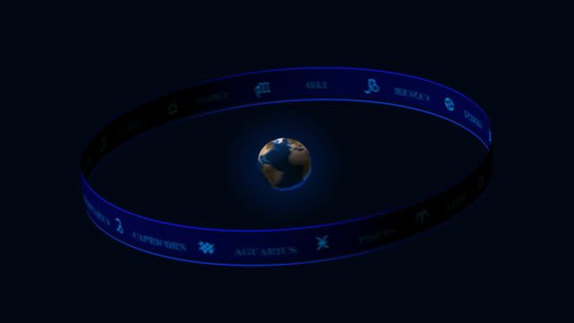 armillary sphere, an animated segment. geocentric system