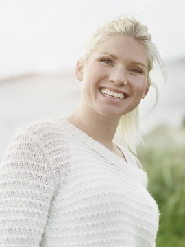 Portrait of young woman