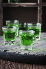 Green healthy cocktai with terragonl