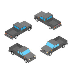 isometric pickup truck