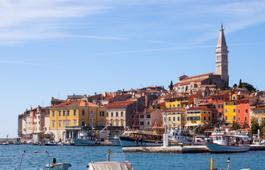 Fototapeta na wymiar Rovinj little city in Istria, Croatia