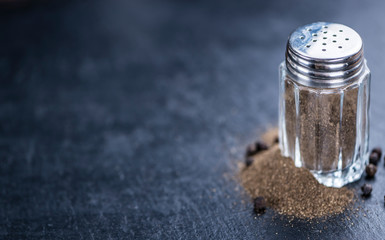 Pepper Shaker on a slate slab