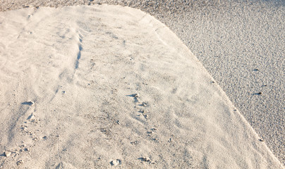 Gray sand surface
