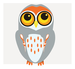 Obraz premium Vector of Bright Owl