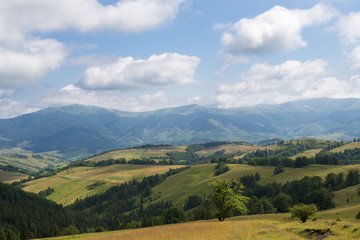 Fototapeta premium Landscape in the Ukrainian Carpathians