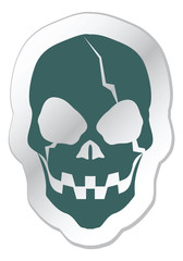 Cartoon skulls and faces