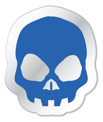 Cartoon skulls and faces