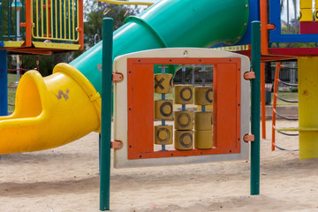 children's slides and playgrounds