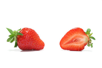 Japanese perfect ripe strawberry and copy space