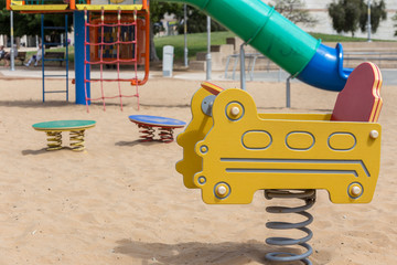 children's slides and playgrounds