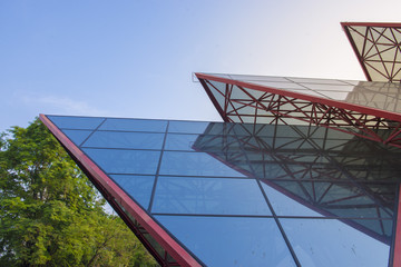 Modern building and blue sky