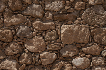 Old brown rock wall texture