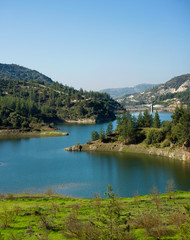 Mountains lake
