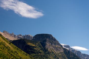 Fototapeta premium Scenic view of Glacier National Park