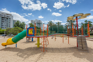 children's slides and playgrounds