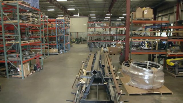 Riser shot of an industrial warehouse