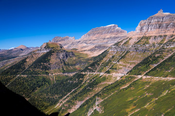 Scenic view of Glacier National Park