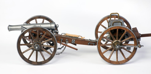 Fototapeta premium 1861 Dahlgren Cannon and limbert cart.