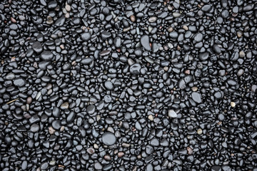 Schwarzer Strand-Textur
