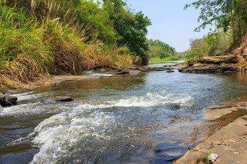 Waterfall rainforest river