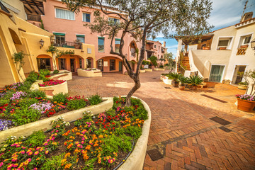 Flower beds in Porto Cervo