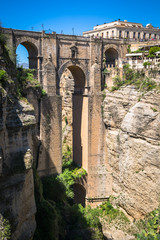 Bridge of Ronda, one of the most famous white villages of Malaga