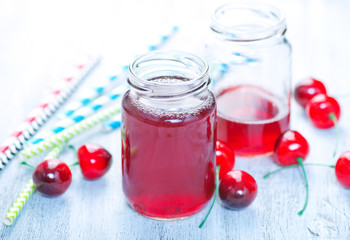 Fototapeta na wymiar cherry drink