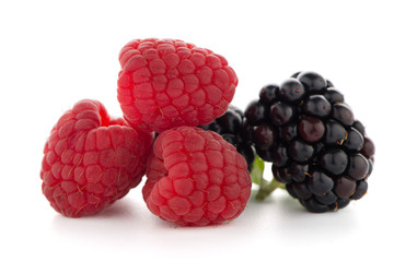 Raspberry with blackberry