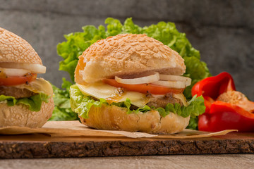 Homemade veggie burger