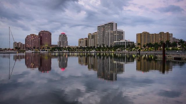 Downtown West Palm Beach, Florida.