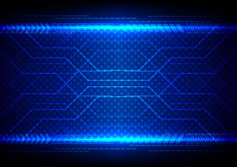 Abstract Technology circuit with arrow background vector illustr