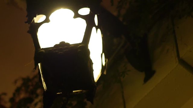Old Antique Street Lapm at Night