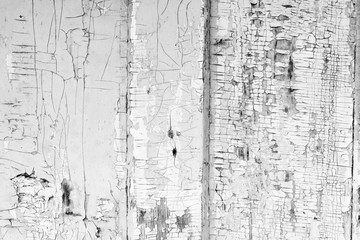 Fototapeta premium Wooden texture with scratches and cracks
