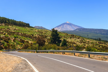 View of the Volcano El Teide in Tenerife, Canary Islands, Spain
