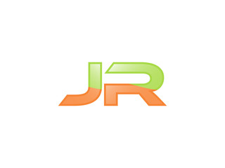 Green Orange shiny JR letters