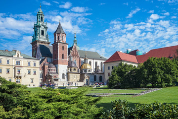 Fototapeta na wymiar Wawel Cathedral in Krakow Poland