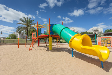 children's slides and playgrounds