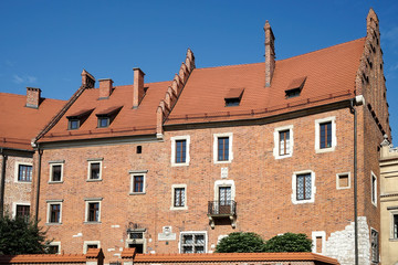 Wawel Castle building in Krakow Poland