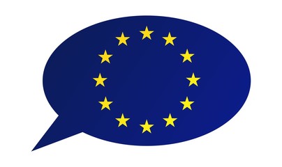 Conversation bubble of the European Union
