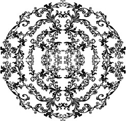 plant circle simple isolated on white