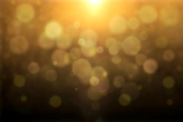 Golden Bokeh Background