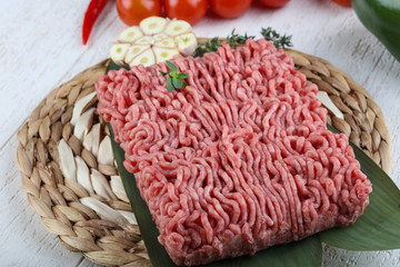 Micned raw Beef