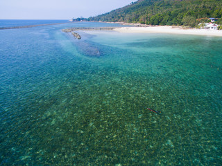 Aerial sea view Koh Phangan Thailand