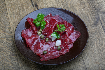 Beef carpaccio
